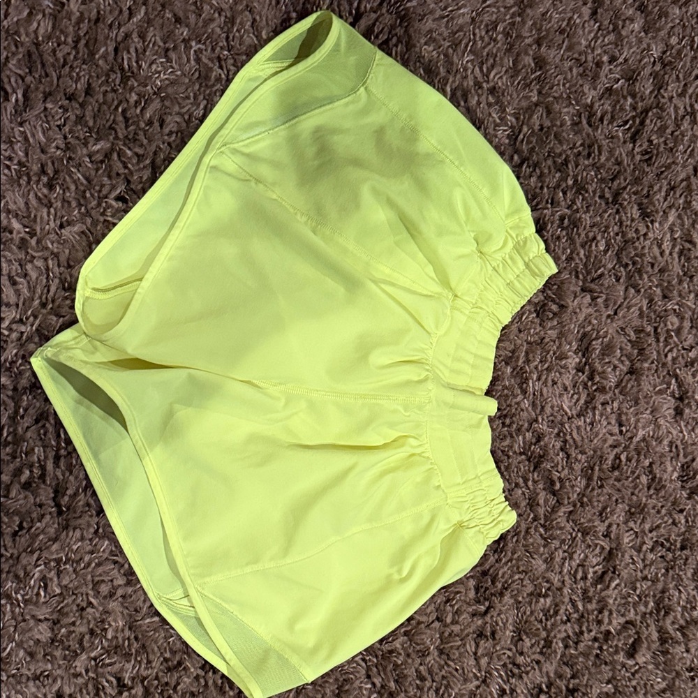Lululemon Athletica Bright Yellow Athletic Shorts